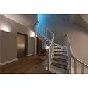 SLV Plaster Wall luminaire GL 102 CURVE, white plaster, R7s 78mm
