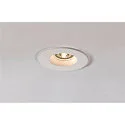 Recessed luminaire PLASTRA Downlight, GU10, round, white