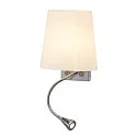 SLV Wall luminaire COUPA FLEXLED Chrom/white LED warmwhite