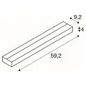 LED Wall luminaire SEDO 14 LED, 17W, 3000K, square, glass satined