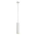 Pendant luminaire ENOLA B PD-1, IP20, GU10 QPAR51, Ø 6,7cm / H 30cm, aluminium, white