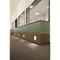 SLV Recessed luminaire DOWNUNDER PUR 120x155mm LED, square, housing white, 5,2W LED warm white