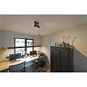 SLV Wall-/Ceiling spot  ENOLA B DOUBLE SPOT, 2-heads, 2x GU10 QPAR51,  rotatable, swivelling, aluminium, black