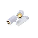 Wall-/Ceiling spot  ENOLA B DOUBLE SPOT, 2-heads, 2x GU10 QPAR51,  rotatable, swivelling, aluminium, white