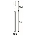 LED Pendant luminaire HELIA 30 LED, round, 7,5W LED, 40°, 3000K
