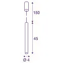 LED Pendant luminaire HELIA 40 LED, round, 9W LED, 30°, 3000K