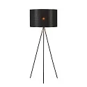 FENDA Floor lamp II tripod, E27 max. 40W, H 133.5cm, shade excl., black