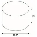 FENDA Textile shade, Round, Ø30cm
