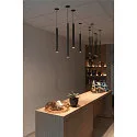 SLV Premium LED Pendant luminaire HELIA 30 PD, Recessed luminaire, 7.5W 3000K 550lm 40°, black