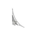 GLENOS Endcaps for Shelf Profile, 2 itmes (je 1x right and left), white matt