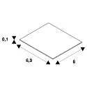 GLENOS Endcaps for Shelf Profile, 2 itmes (je 1x right and left), white matt