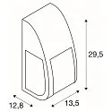 SLV Outdoor luminaire KERAS ELT Wall-/ Ceiling luminaire anthracite