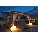 SLV Outdoor luminaire ROTOBALL Ball luminaire, white, E27, with switch, IP44, Ø 25 cm