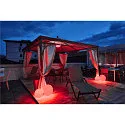 SLV Outdoor luminaire ROTOBALL Ball luminaire, white, E27, with switch, IP44, Ø 50 cm