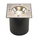 Premium LED Outdoor Floor recessed luminaire ROCCI 125 SQUARE, IP67, stainless steel 316, 8.6W 120° 3000K 580lm