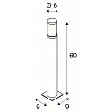 LED Outdoor luminaire TRUST LED Floor lamp, 8,6W, 3000K, IP55, height 30cm