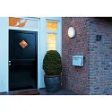 Outdoor luminaire BULAN Wall / Ceiling luminaire, round, E14, max. 60W, satined glass, anthracite