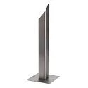 Earth spike for RUSTY SQUARE / RUSTY PATHLIGHT / ARROCK, 50 x 17 x 17cm, zinc-plated steel