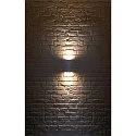 Wall luminaire THEO WALL OUT, 2xGU10, square, silver grey