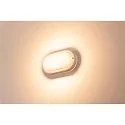 SLV LED Outdoor luminaire TERANG 2 Wall-/Ceiling luminaire, oval, 120°, SMD LED, 3000K, IP44, white