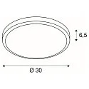 AINOS, Outdoor Ceiling luminaire, LED, 3000K, round, anthracite