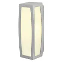 SLV Wall luminaire MERIDIAN BOX with sensor (Motion Detector), silver grey