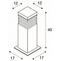 SLV Floor lamp ARROCK GRANITE 40, E27, max. 15W, Granit, salt & pepper