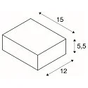 SLV Wall luminaire QUADRASYL WL 15, square, GX53, max. 11W