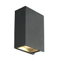 LED Wall luminaire QUAD 2 XL, square, 8,6W, COB LED, 3000K, 110°, anthracite