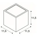 SLV Outdoor Wall luminaire SITRA CUBE, UP/DOWN, IP44, 2x GX53 TCR-TSE max. 9W, anthracite