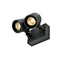 SLV Outdoor luminaire NEW MYRA WALL SPOT Wall luminaire, 2xGU10, IP55, anthracite