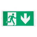 SLV Accessories for LED Emergency Light P-LIGHT AREAL LED Pictogram foil, 3er Set, green