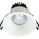 recessed luminaire VELIA round IP44, white matt dimmable 11W 2700K