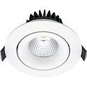 recessed luminaire VELIA TILT round IP44, white matt dimmable 11W 2700K