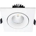 recessed luminaire VELIA TILT square IP44, white matt  11W 740lm 3000K