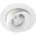 recessed luminaire VELIA LARGE TILT IP44, white matt dimmable 11W 740lm 3000K