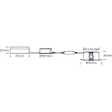 SLV recessed luminaire VELIA round, set of 6 IP54, white matt  7W 850lm 1800|3000K