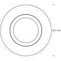 SLV cover QUICK/UNI INSTALL G2 round, black matt