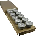 LED lamp 10 pcs. GU10 4,8W 380lm 2700K 36° dimmable opal