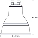 SLV LED lamp 10 pcs. GU10 4,8W 380lm 2700K 36° dimmable opal