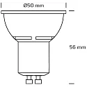SLV LED lamp LONG LIFE GU10 5W 240lm 2700K 38° dimmable opal