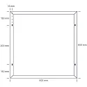 SLV mounting frame ECOTECH, silver