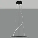 pendant suspension LISBOA 80 - ON-OFF / TRIAC - 250CM 3-fold, black matt