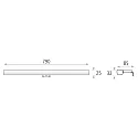 ACB LED mirror luminaire DUSTIN 16/3561-80, IP44, 15W 4000K 1300lm, 3 mounting systems, chrome