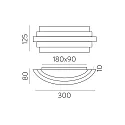 wall luminaire LUXUR 16/3840-30 IP20, white