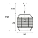 ACB pendant luminaire CORDA 50 E27 IP20, black 