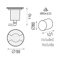 ACB outdoor spot INDUS GU10 IP67, silver 