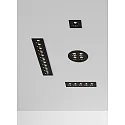 ACB recessed luminaire INVISIBLE 3980/45 IP20, black 3W 170lm 3000K 36° 36°