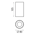 ACB Surface mounted Spot SOUL 3792/8, GU10 max. 10W (LED), white / gold satin