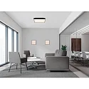 ACB ceiling luminaire OPORTO 3973/40 with diffuser IP20, black